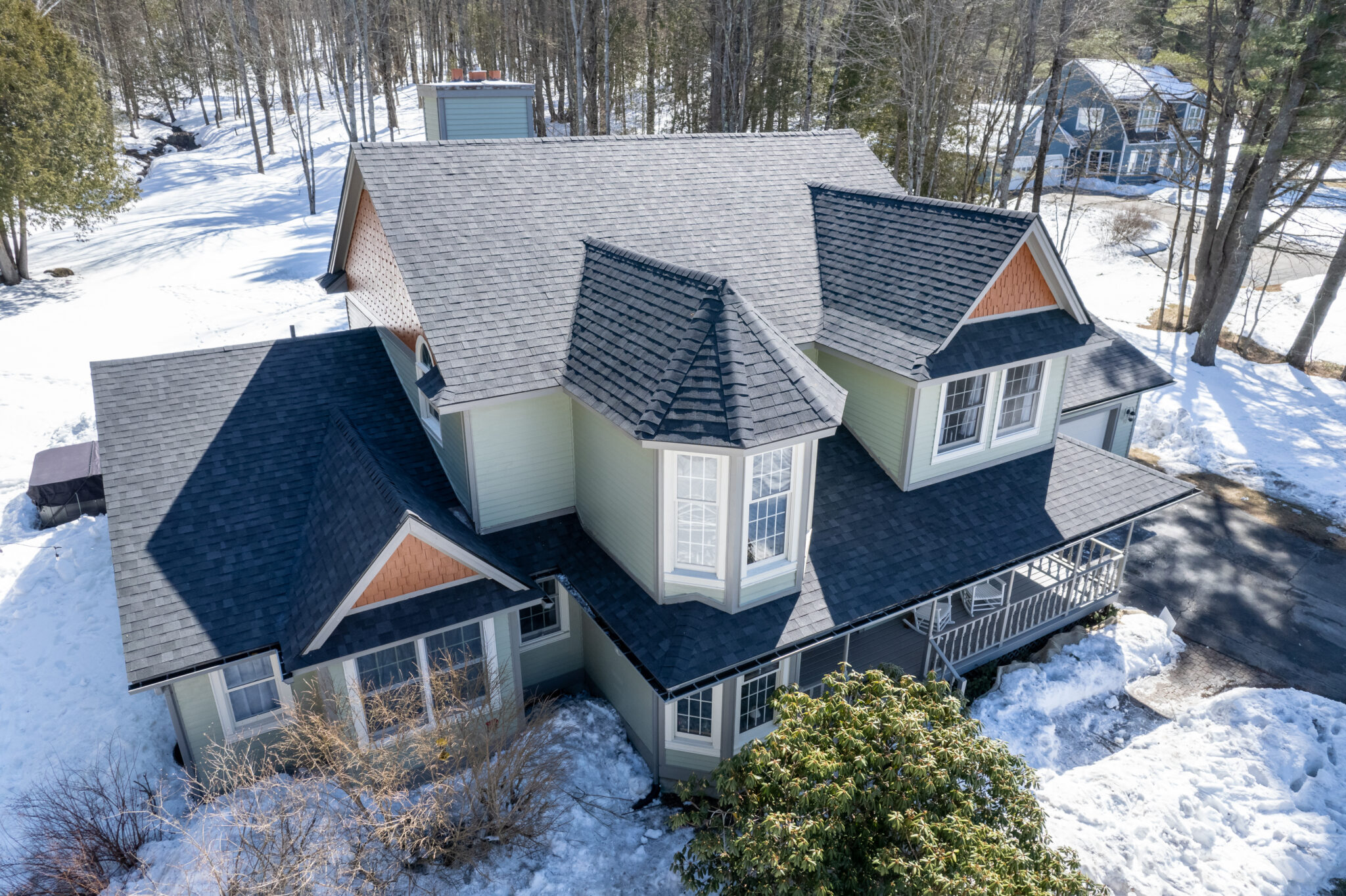Asphalt Shingle Roof Modern Farmhouse in Barre, VT Roofing Division