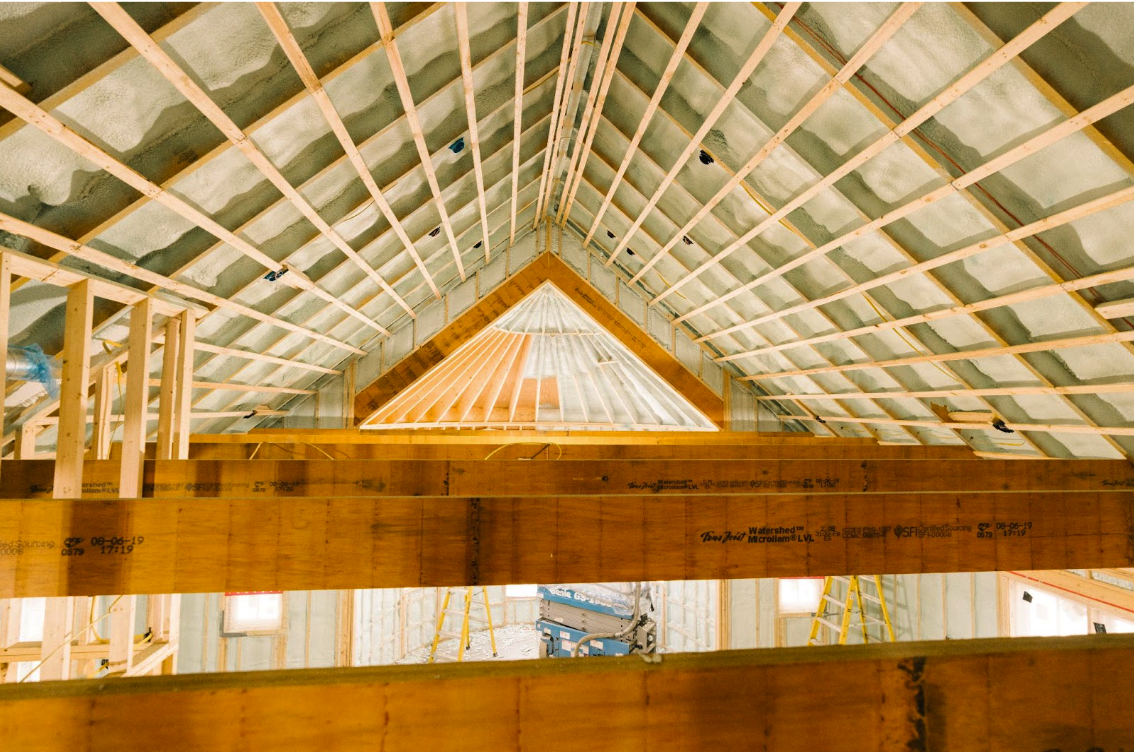 Inside of roof
